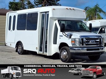2014 Oxford White Ford E350 15 Passenger Shuttle Bus w/Wheelchair Automatic 2 Door RWD 8 Cylinder Engine Bus