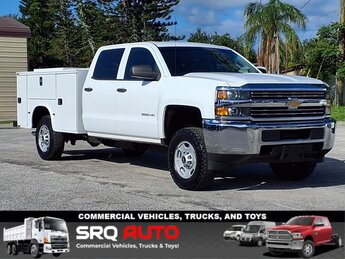 2018 Summit White Chevrolet Silverado 2500 HD Service Body 4X4 Automatic 8 Cylinder Engine