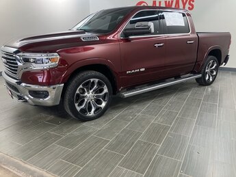 2019 Delmonico Red Pearlcoat Ram 1500 Laramie Longhorn Automatic Truck 4X4