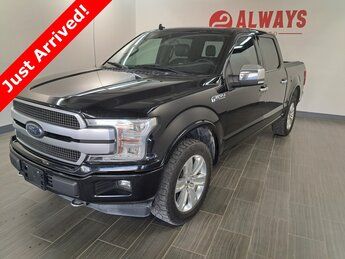 2019 Agate Black Metallic Ford F-150 Platinum 4X4 4 Door Truck Automatic 5.0L V8 Engine