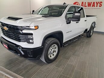 2024 Summit White Chevrolet Silverado 3500HD Work Truck Duramax 6.6L V8 Turbodiesel Engine 4X4 Automatic