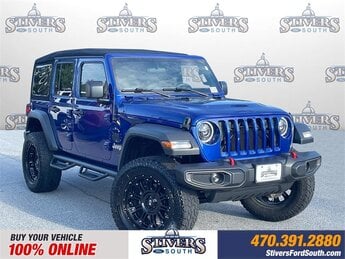 2018 Ocean Blue Metallic Clearcoat Jeep Wrangler Unlimited Sport S SUV 4X4 4 Door 3.6L V6 24V VVT Engine Automatic