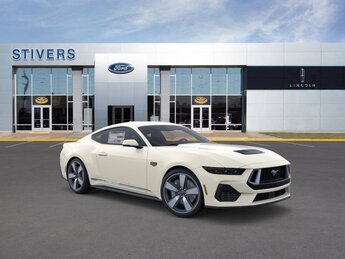 2025 Wimbledon White Ford Mustang GT Premium 5.0L V8 Ti-VCT Engine Automatic RWD Coupe