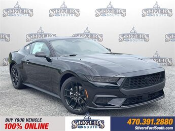 2025 Shadow Black Ford Mustang EcoBoost Automatic EcoBoost 2.3L I4 GTDi DOHC Turbocharged VCT Engine RWD Coupe 2 Door