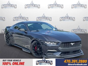 2024 Dark Matter Gray Metallic Ford Mustang EcoBoost Automatic RWD 2 Door Coupe
