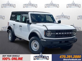 2025 Oxford White Ford Bronco Base 4 Door SUV 2.3L EcoBoost I-4 Engine 4X4 Automatic
