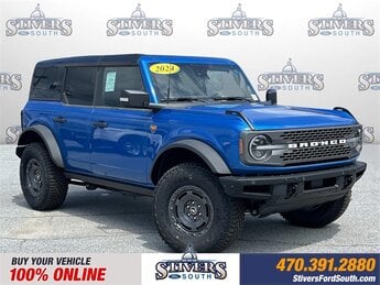 2024 Velocity Blue Metallic Ford Bronco Badlands 4 Door 2.7L EcoBoost V6 Engine SUV Automatic 4X4