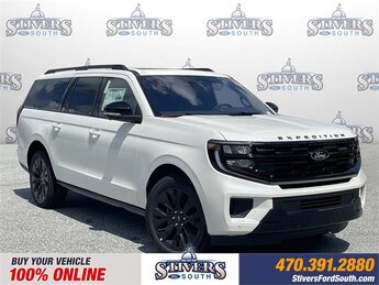 2025 Star White Metallic Tri-Coat Ford Expedition Max Platinum Automatic EcoBoost 3.5L V6 GTDi DOHC 24V Twin Turbocharged Engine 4X4