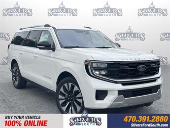 2025 Star White Metallic Tri-Coat Ford Expedition Max Platinum EcoBoost 3.5L V6 GTDi DOHC 24V Twin Turbocharged Engine SUV 4 Door Automatic 4X4