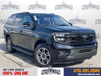 2025 Agate Black Metallic Ford Expedition RWD Automatic EcoBoost 3.5L V6 GTDi DOHC 24V Twin Turbocharged Engine
