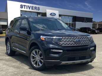 2021 Agate Black Metallic Ford Explorer Limited 4 Door SUV 2.3L EcoBoost I-4 Engine RWD