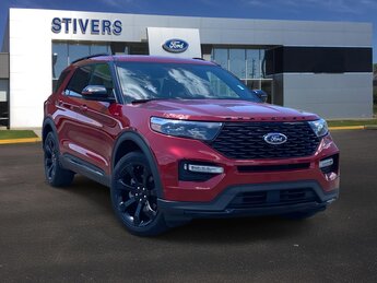 2022 Rapid Red Metallic Tinted Clearcoat Ford Explorer ST-Line Automatic 2.3L EcoBoost I-4 Engine SUV 4 Door