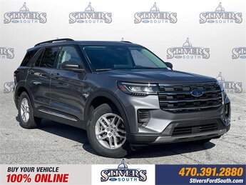 2025 Carbonized Gray Metallic Ford Explorer Active RWD 2.3L EcoBoost I-4 Engine 4 Door Automatic