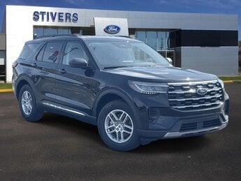 2025 Agate Black Metallic Ford Explorer Active SUV RWD 2.3L EcoBoost I-4 Engine Automatic