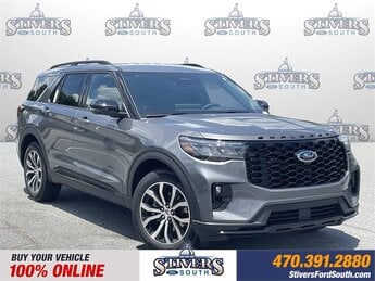 2025 Carbonized Gray Metallic Ford Explorer ST-Line RWD SUV 4 Door 2.3L EcoBoost I-4 Engine