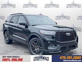 2025 Agate Black Metallic Ford Explorer ST 4X4 SUV 3.0L EcoBoost V6 Engine 4 Door