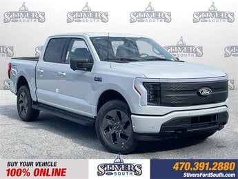 2025 Space White Metallic Ford F-150 Lightning Flash Truck 4 Door Automatic