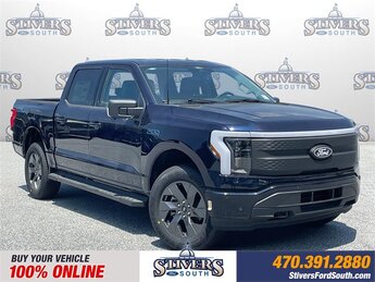 2025 Antimatter Blue Metallic Ford F-150 Lightning Flash AWD Automatic 4 Door
