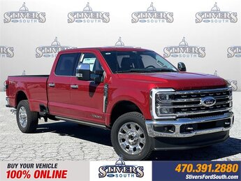 2024 Rapid Red Metallic Tinted Clearcoat Ford Super Duty F-250 SRW Lariat Power Stroke 6.7L V8 DI 32V OHV Turbodiesel Engine Truck 4 Door