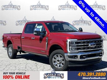 2024 Rapid Red Metallic Tinted Clearcoat Ford Super Duty F-250 SRW Lariat Power Stroke 6.7L V8 DI 32V OHV Turbodiesel Engine Truck 4 Door