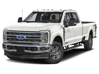2025 Star White Metallic Tri-Coat Ford Super Duty F-350 SRW Lariat Truck Power Stroke 6.7L V8 DI 32V OHV Turbodiesel Engine Automatic