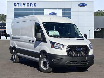 2025 Oxford White Ford Transit-250 Base 3.5L V6 Flex Fuel Engine RWD 3 Door Automatic Van