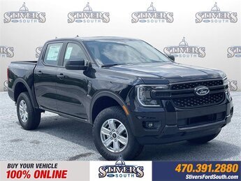 2025 Shadow Black Ford Ranger XL Automatic 4 Door EcoBoost 2.3L I4 GTDi DOHC Turbocharged VCT Engine RWD