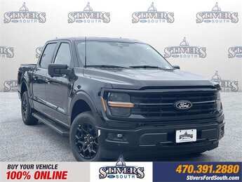 2025 Agate Black Metallic Ford F-150 XLT 2.7L V6 EcoBoost Engine Automatic RWD