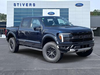 2025 Antimatter Blue Metallic Ford F-150 Raptor Truck 4X4 3.5L V6 EcoBoost Engine 4 Door Automatic