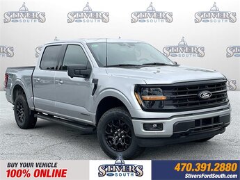 2025 Iconic Silver Metallic Ford F-150 XLT Automatic Truck 3.5L PowerBoost Full-Hybrid V6 Engine