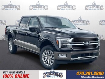 2025 Agate Black Metallic Ford F-150 King Ranch Automatic Truck 3.5L PowerBoost Full-Hybrid V6 Engine 4 Door 4X4