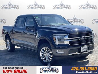 2025 Antimatter Blue Metallic Ford F-150 King Ranch 4X4 3.5L PowerBoost Full-Hybrid V6 Engine 4 Door Automatic