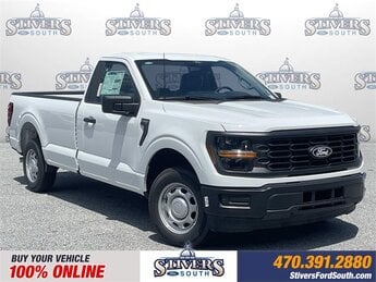 2025 Oxford White Ford F-150 XL 2 Door 2.7L V6 EcoBoost Engine Automatic Truck
