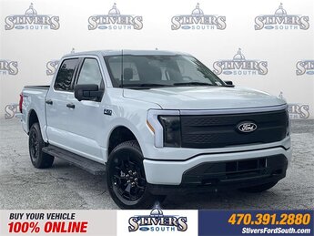 2025 White Metallic Ford F-150 Lightning XLT Electric Motor Engine Automatic AWD 4 Door