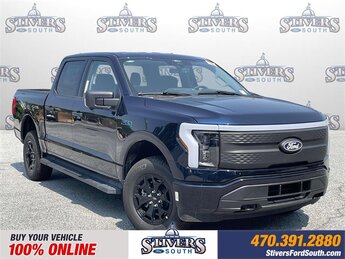 2025 Antimatter Blue Metallic Ford F-150 Lightning XLT AWD Electric Motor Engine Truck 4 Door Automatic