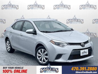 2015 Classic Silver Metallic Toyota Corolla LE 1.8L I4 DOHC Dual VVT-i Engine 4 Door FWD