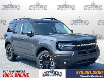 2025 Gray Metallic Ford Bronco Sport Outer Banks SUV 4X4 Automatic 1.5L EcoBoost Engine 4 Door