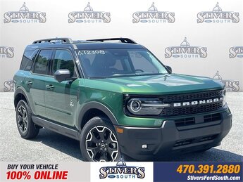 2025 Eruption Green Metallic Ford Bronco Sport Outer Banks Automatic 4X4 1.5L EcoBoost Engine SUV
