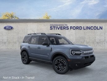 2025 Azure Gray Metallic Tri-Coat Ford Bronco Sport Outer Banks 4 Door 1.5L EcoBoost Engine SUV 4X4
