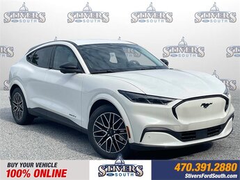2025 Star White Metallic Tri-Coat Ford Mustang Mach-E Premium Automatic Electric Motor Engine 4 Door