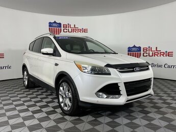 2016 White Platinum Clearcoat Metallic Ford Escape Titanium 4 Door FWD Automatic SUV EcoBoost 2.0L I4 GTDi DOHC Turbocharged VCT Engine