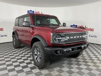 2025 Ruby Red Metallic Tinted Clearcoat Ford Bronco Badlands 4X4 4 Door Manual SUV 2.7L EcoBoost V6 Engine