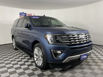 2019 Blue Metallic Ford Expedition Limited RWD 4 Door SUV EcoBoost 3.5L V6 GTDi DOHC 24V Twin Turbocharged Engine