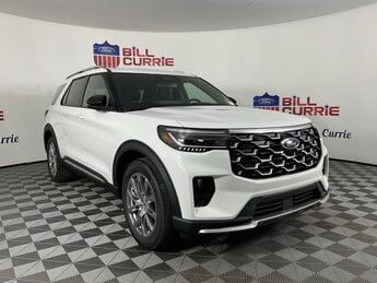 2025 White Ford Explorer Platinum RWD 2.3L EcoBoost I-4 Engine Automatic 4 Door SUV