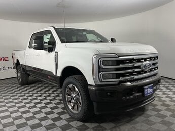 2025 White Ford Super Duty F-250 SRW King Ranch 4X4 Truck 6.7L High Output Power Stroke V8 Diesel Engine 4 Door Automatic