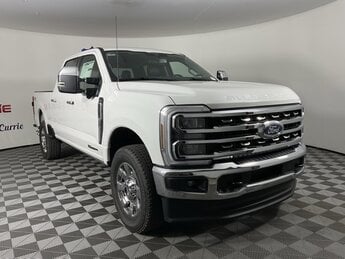 2025 White Ford Super Duty F-250 SRW Lariat Automatic Power Stroke 6.7L V8 DI 32V OHV Turbodiesel Engine 4 Door 4X4