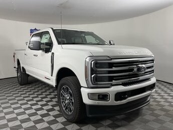 2025 White Ford Super Duty F-350 SRW Truck 4X4 6.7L High Output Power Stroke V8 Diesel Engine