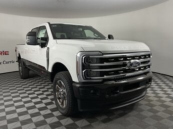 2025 White Ford Super Duty F-350 SRW King Ranch 6.7L High Output Power Stroke V8 Diesel Engine Automatic 4X4