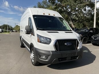 2024 Oxford White Ford Transit-350 Base EcoBoost 3.5L V6 GTDi DOHC 24V Twin Turbocharged Engine AWD Van Automatic