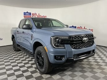 2025 Azure Gray Metallic Tri-Coat Ford Ranger XLT 2.7L EcoBoost V6 Engine Automatic Truck